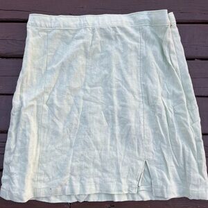 Abercrombie & Fitch Green Pencil Skirt with Slit